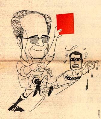 Cartoon Francisco da Costa Gomes, A Bola, 1974