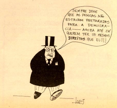 Cartoon Direitos e Democracia