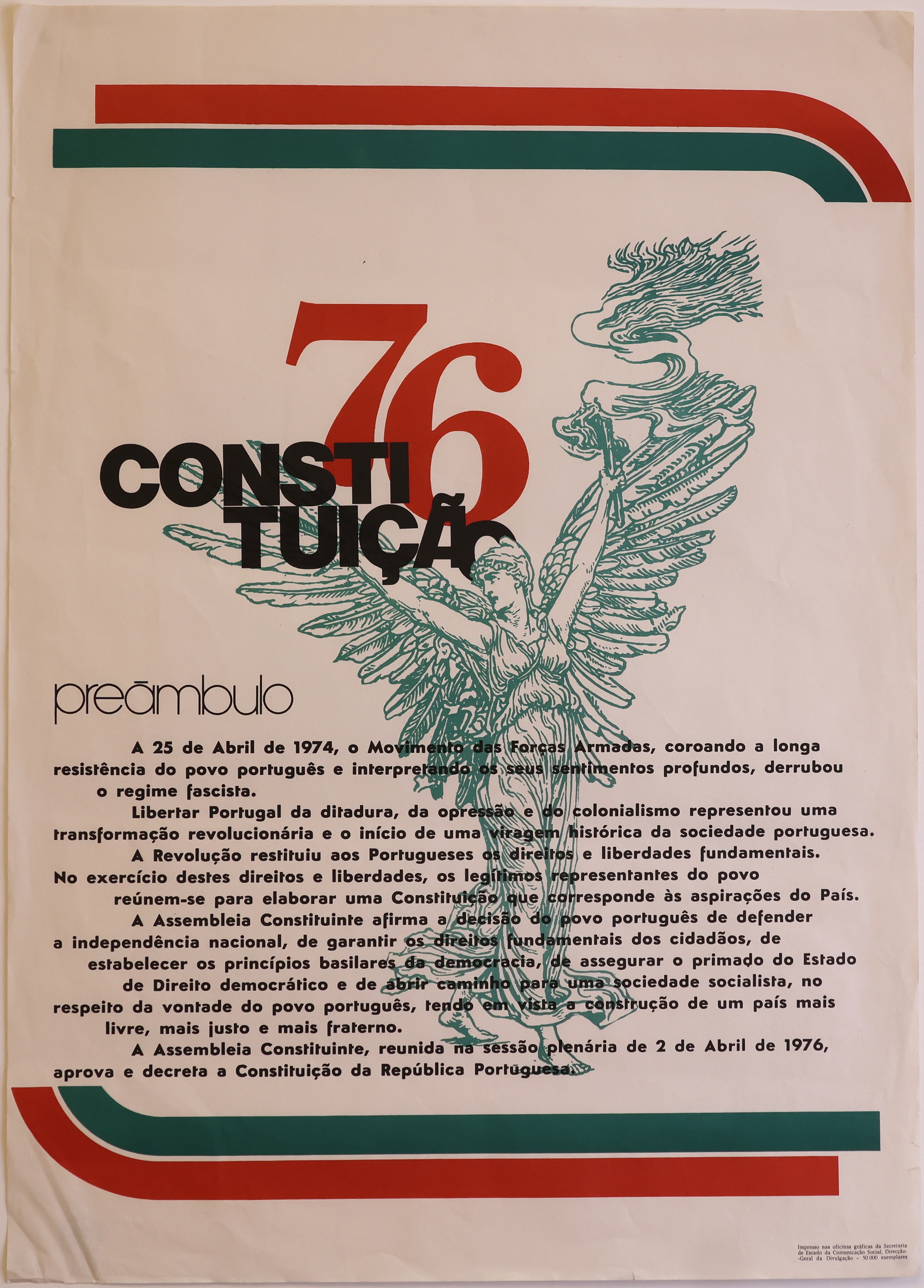 Cartaz Constituição 76 — Preâmbulo
