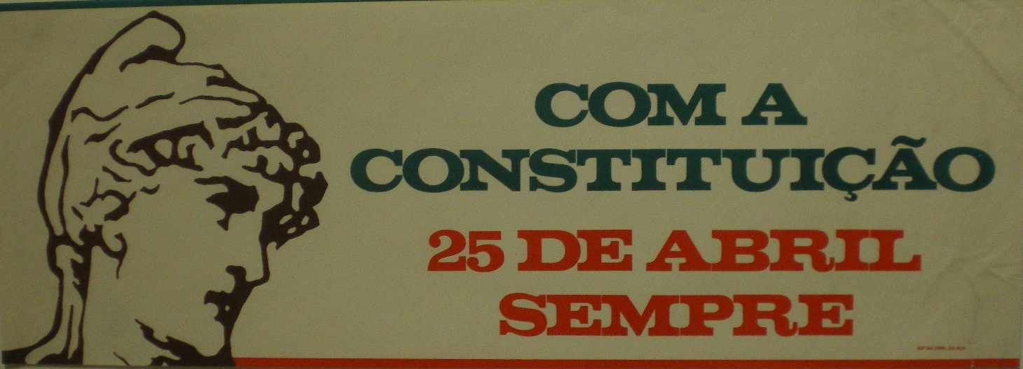 Cartaz Com a Constituição — 25 de Abril Sempre
